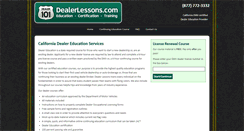 Desktop Screenshot of dealerlessons.com
